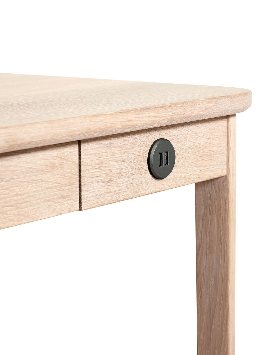 Sm131 Työpöytä Musta Tammi Lakka 115X55X74Cm