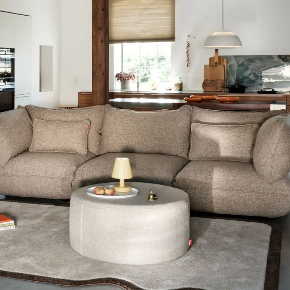 recycled puff tyyny boucle brown