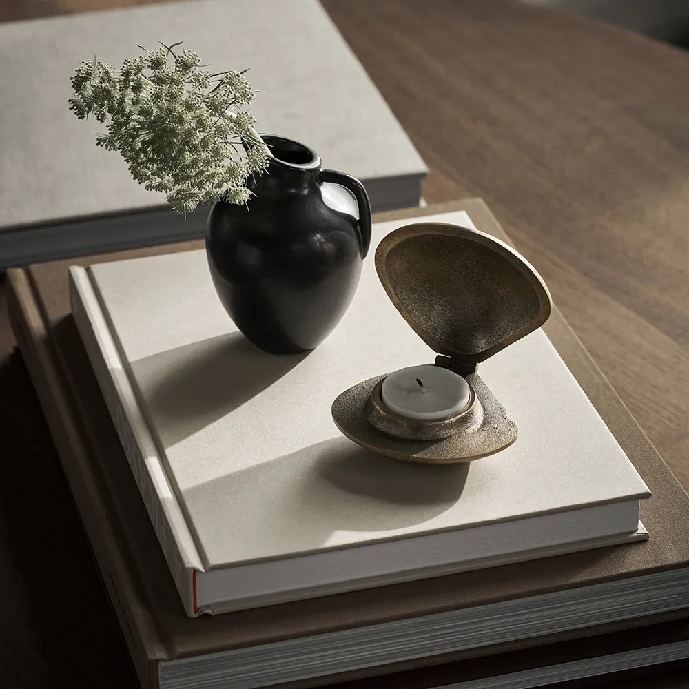 Kynttilänjalka Clam messinki