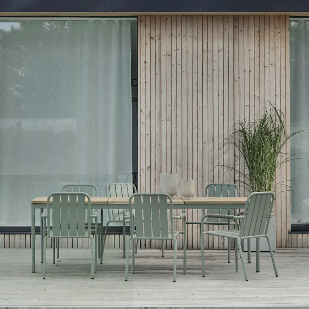 Innes käsinojallinen tuoli dusty green Brafab