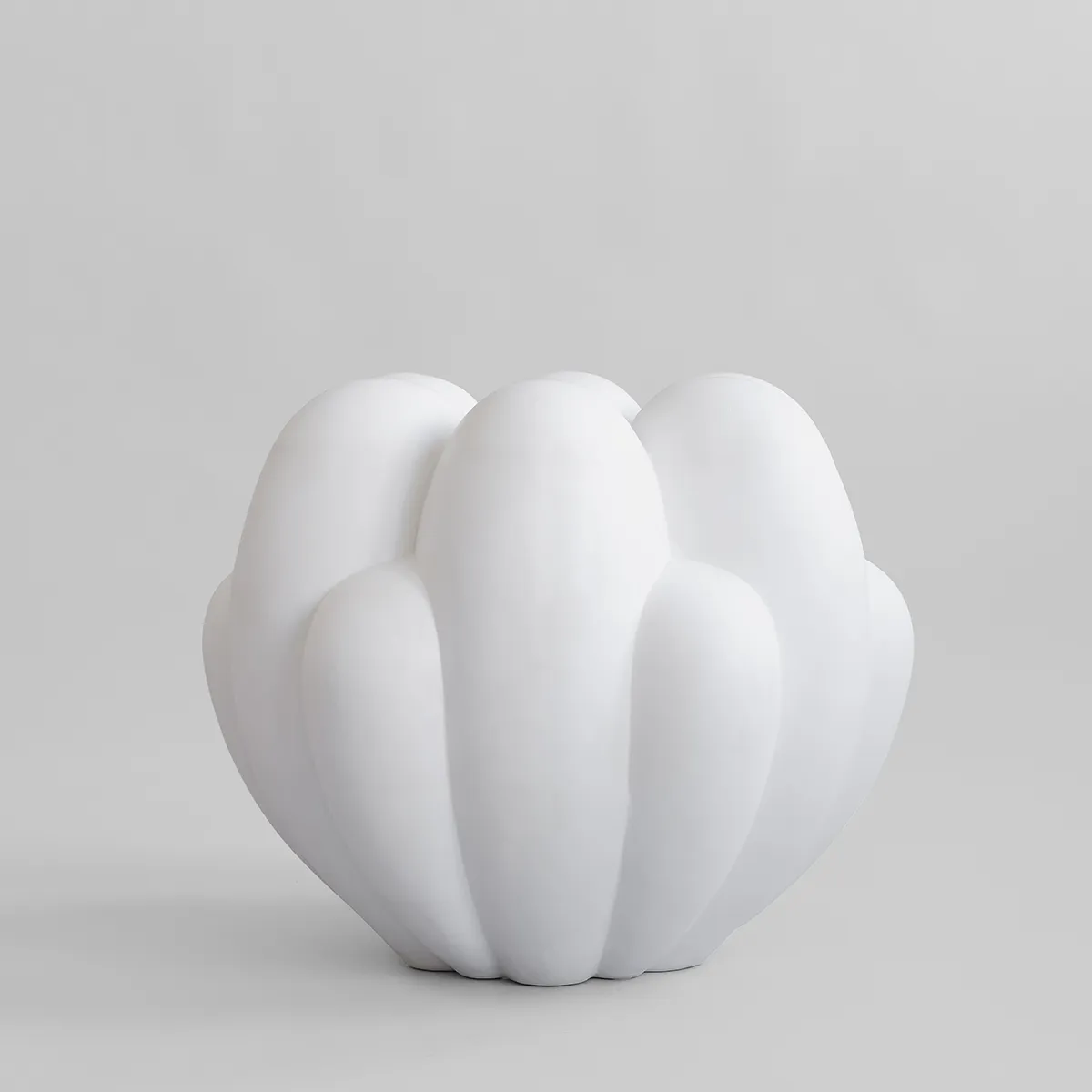 Käsintehty maljakko Bloom Big Bone White H44 cm