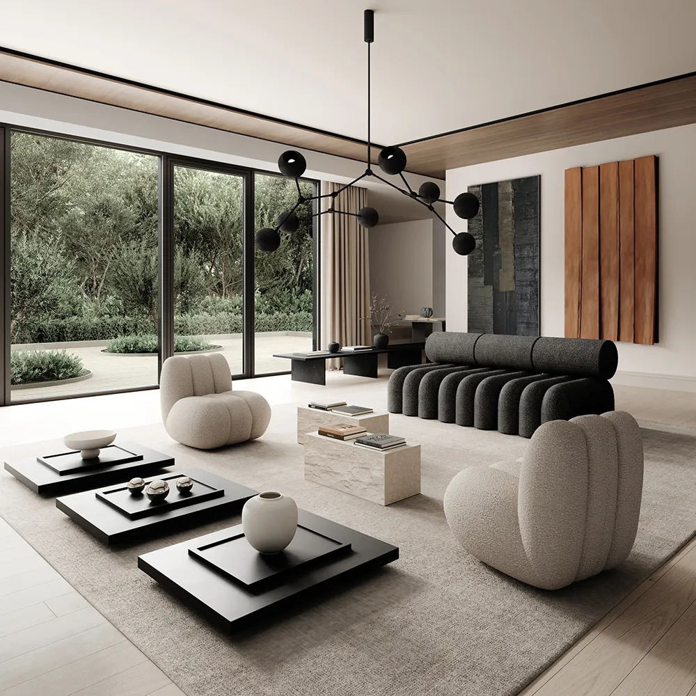 Foku-nojatuoli - Syvän harmaanruskea