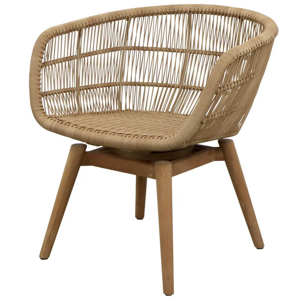 Stay tuoli w/teak swivel Natural