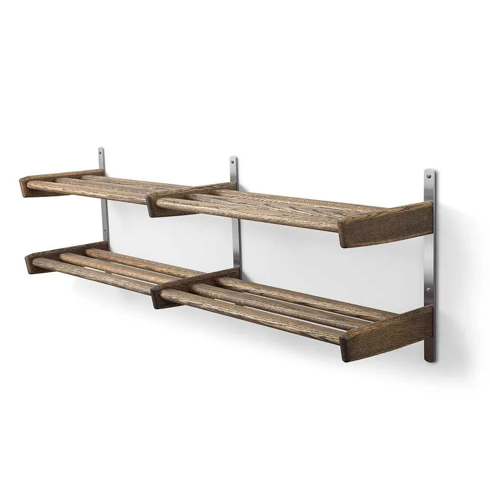 Meja Kenkähylly 115 cm 2 hyllyä Savustettu tammi