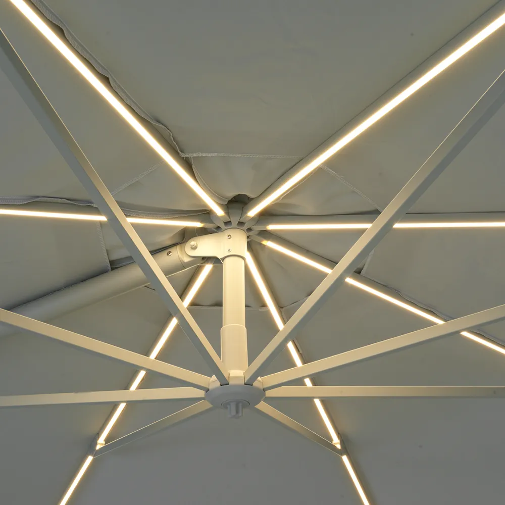 Cilento aurinkovarjo 350 cm Light Grey / Khaki