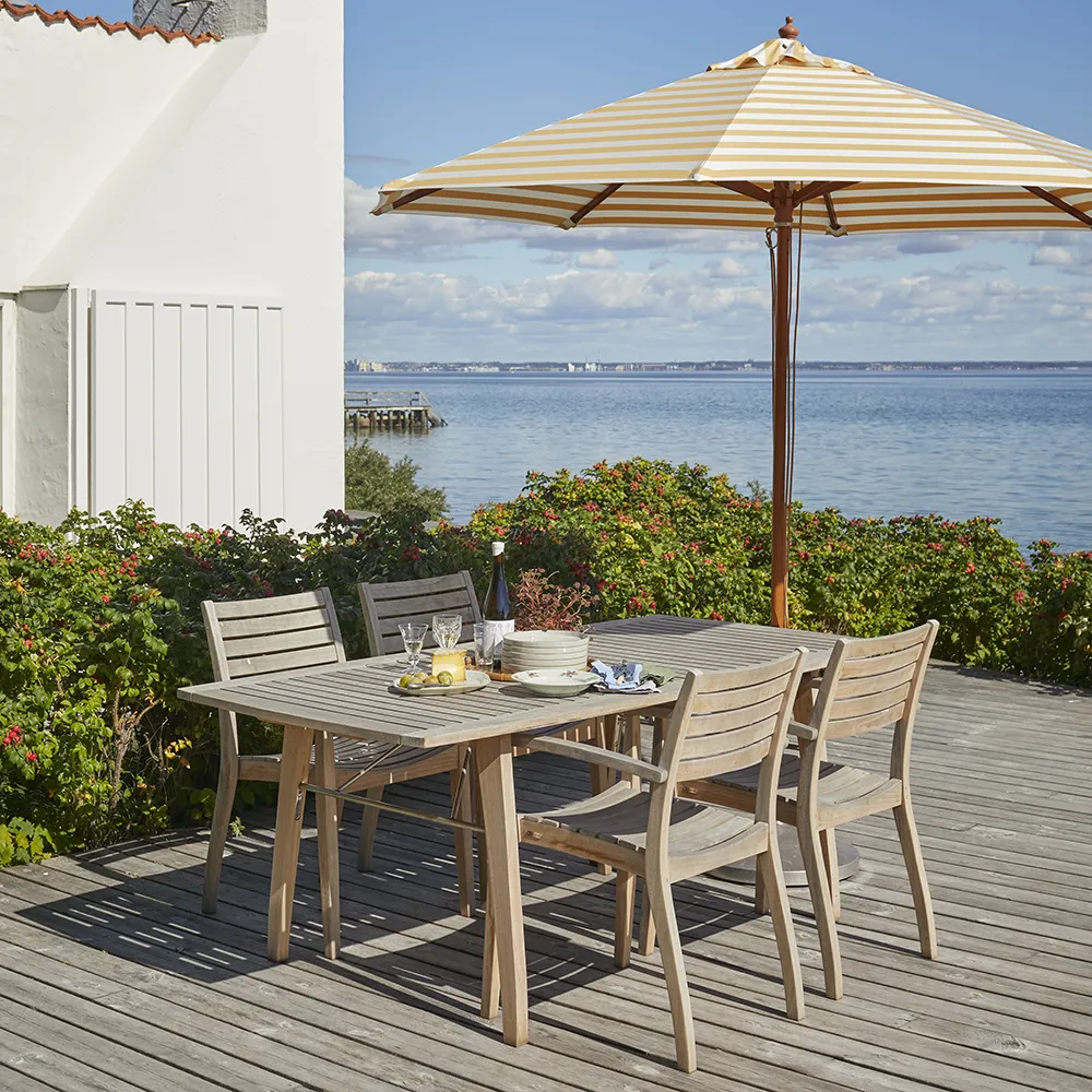 Ballare Ruokapöytä 90x196-296 cm Tiikki