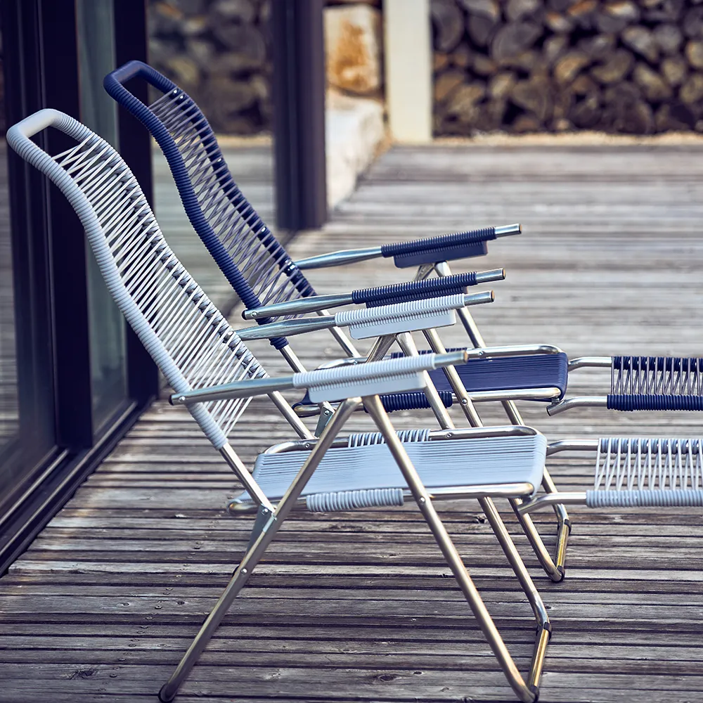 Spaghetti aurinkotuoli valkoinen alumiini