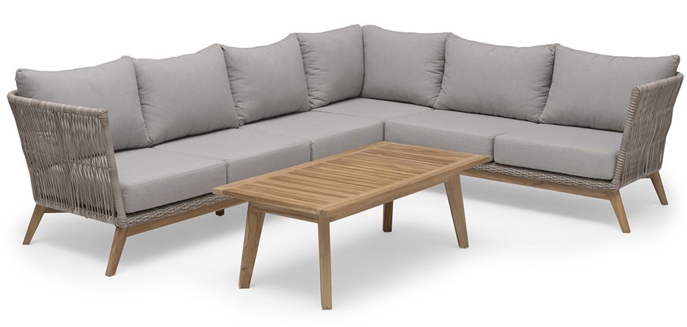 Himmelsnäs kulmasohva Teak / Beige