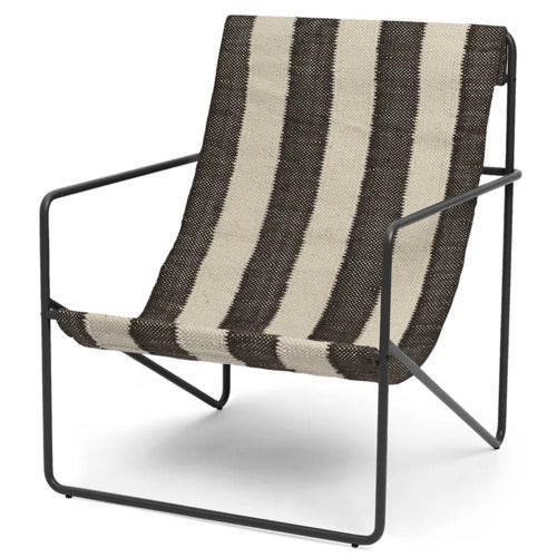 Desert Lounge Nojatuoli Black/Off-white/Chocolate
