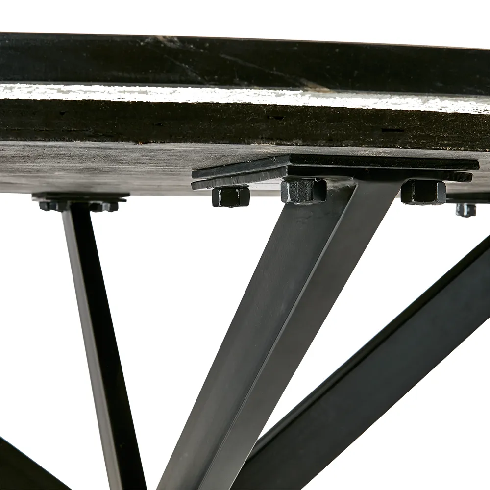 MILAN-pöytä musta Ø120 cm