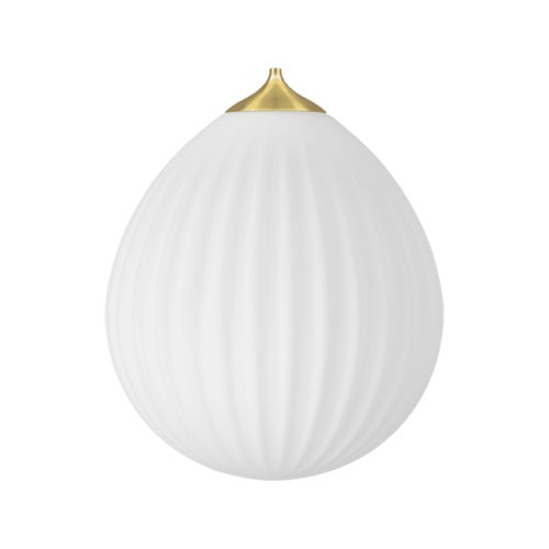 Maailman ympäri -lampunvarjostin Ø35 cm White/Brushed Bras