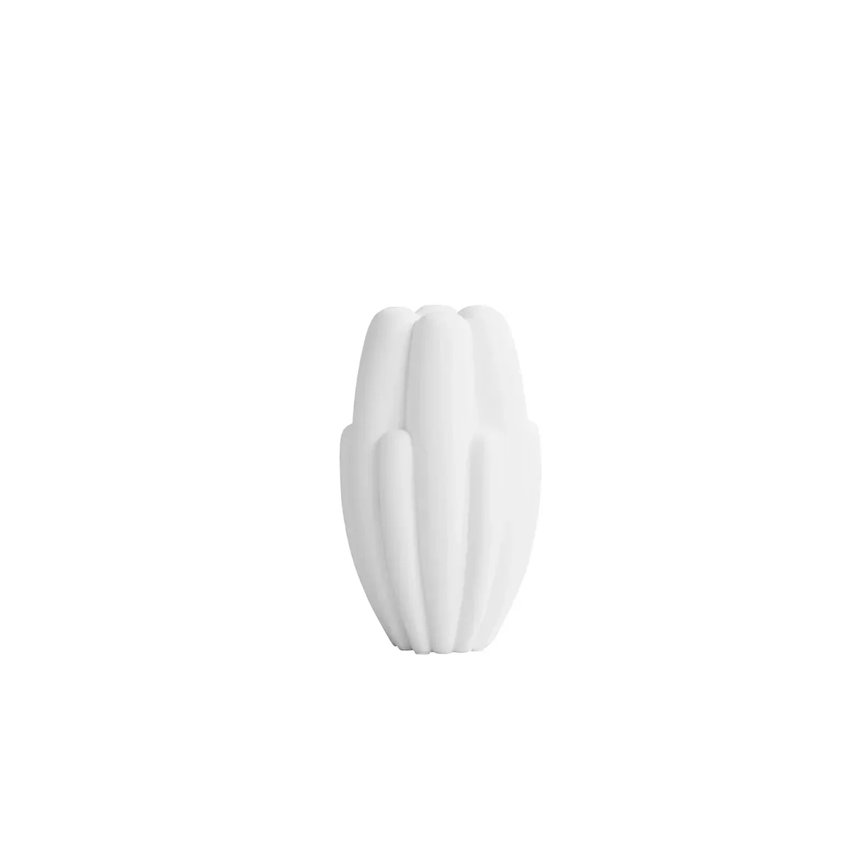 Käsintehty maljakko Bloom Slim Mini Bone White H34 cm