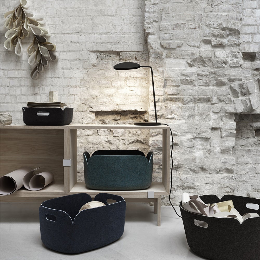 Restore-säilytyslaatikko koriin 48 x 35 cm - Keskiyönsininen