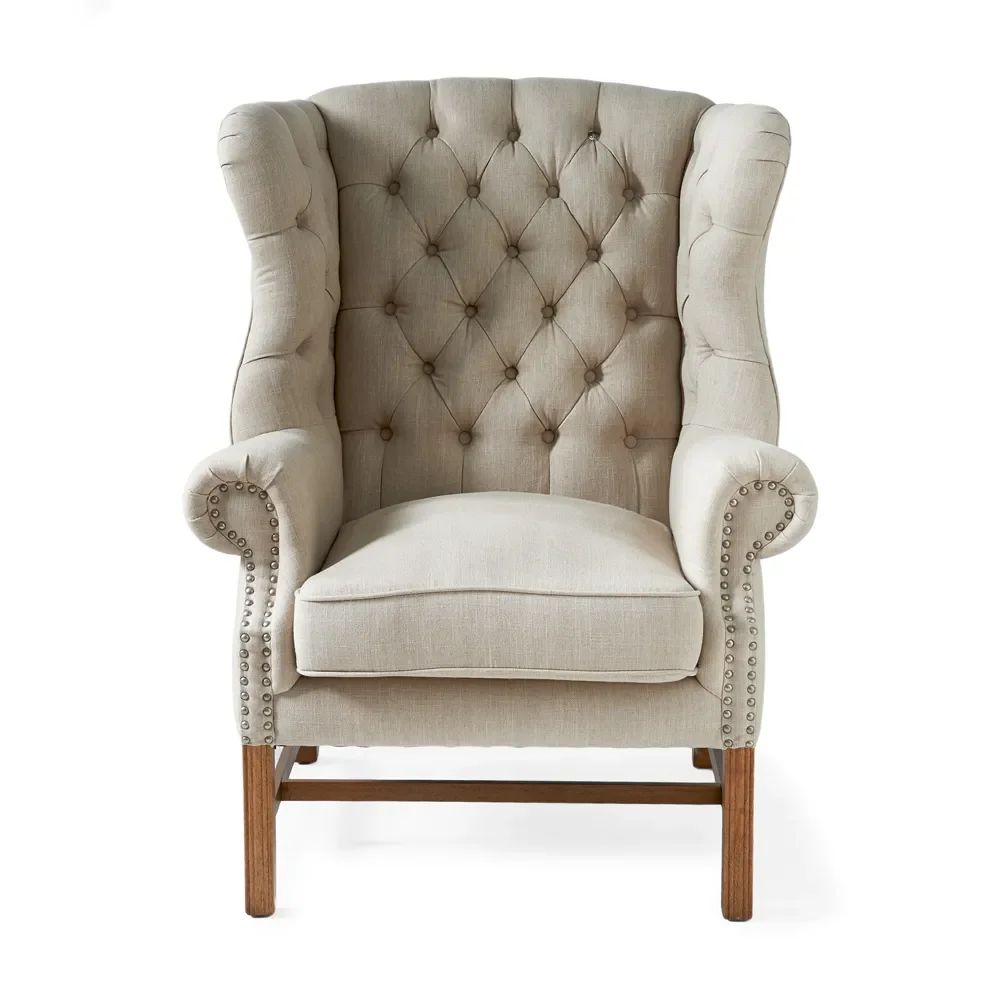 Franklin Park wingback nojatuoli linen flax