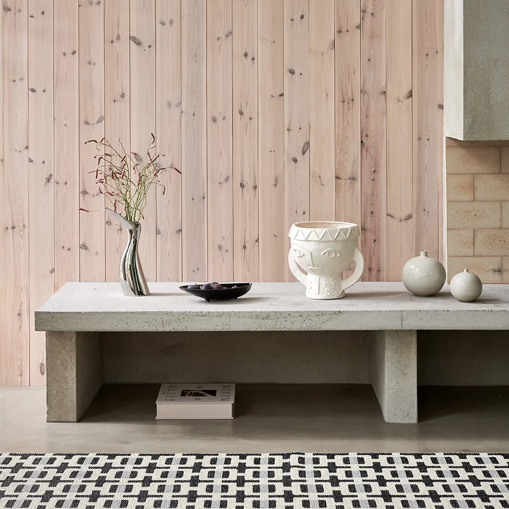 Tom matto Black/Cream/Warm Grey 70 x 240 cm