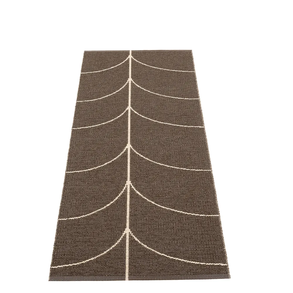 Kudottu Matto Leif Dark Brown 70x180 cm