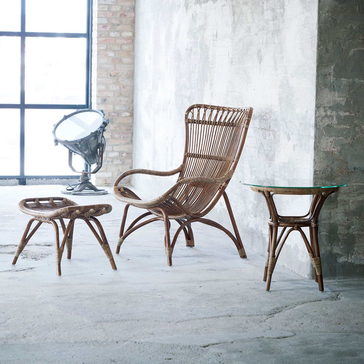 Monet Rottinkinen jalkarahi Taupe