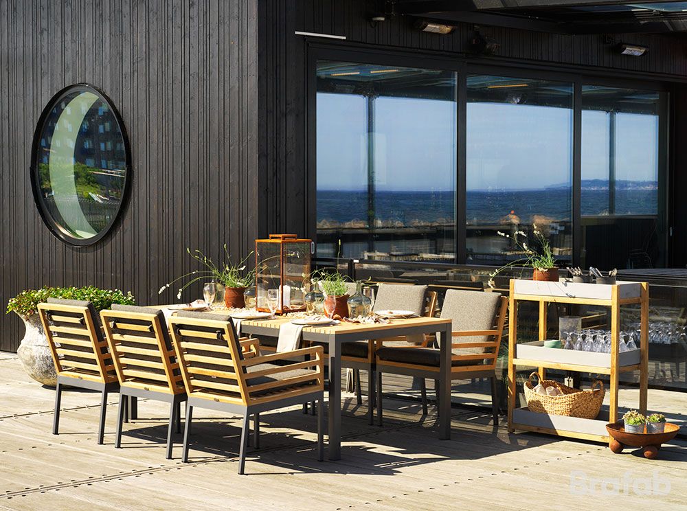 Zalongo ruokapöytä 100 x 200 cm luonnonvärinen/harmaa Brafab