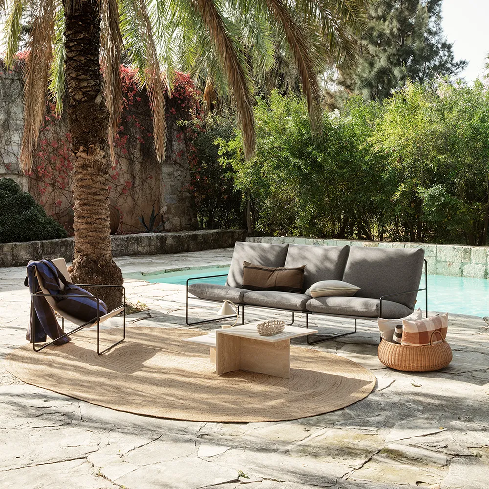 Desert 3-istuttava sohva Black/Dark Sand