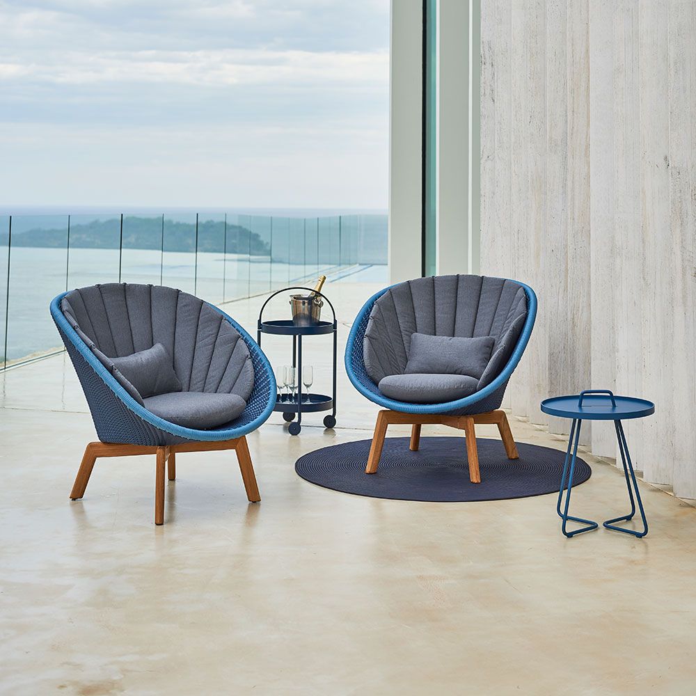 Peacock Lounge-nojatuoli Harmaa