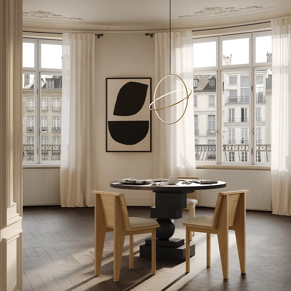 Brutus Slim -ruokatuoli - Luonnonvärinen tammi