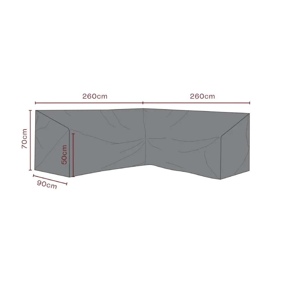 Kalustesuoja Kulmasohva 260/260x70x90 cm Premium