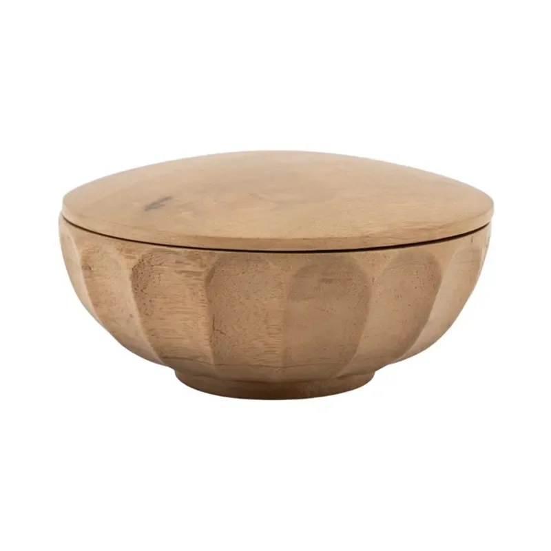 Storage bowl Yori small 13,7x13,7x6,5 cm Mangopuu Ruskea