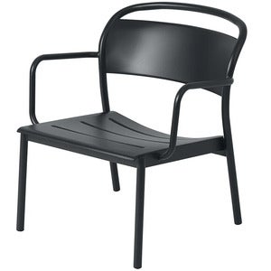 Linear Steel Nojatuoli Anthracite Black