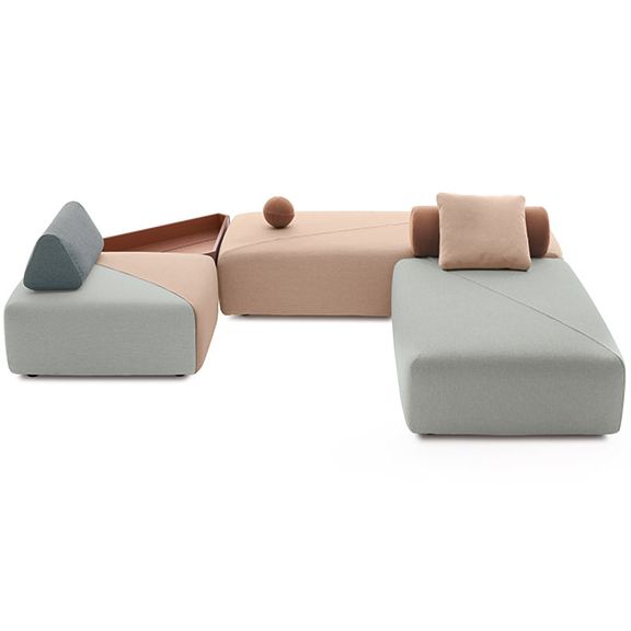 BRIXX selkänojan kolmio 664/twist dark turquise 