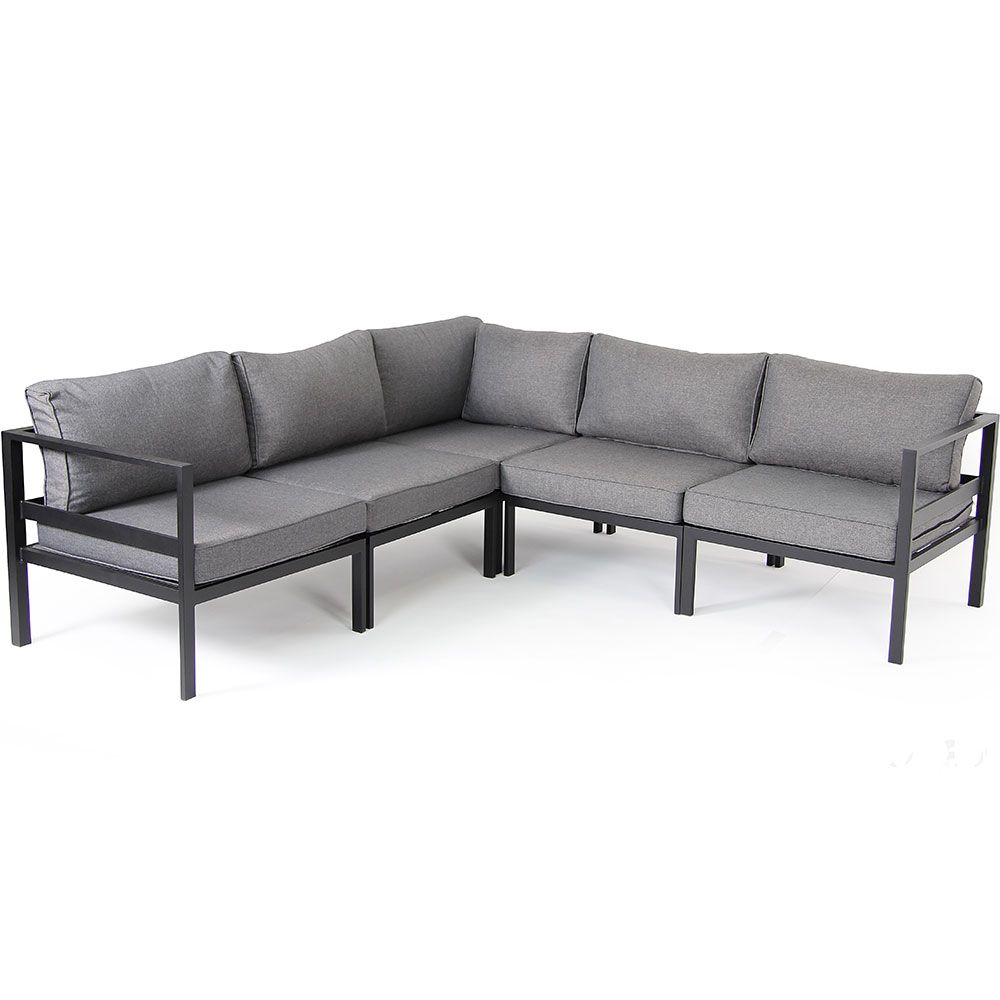 Leone rakennettava kulmaryhmä musta Brafab