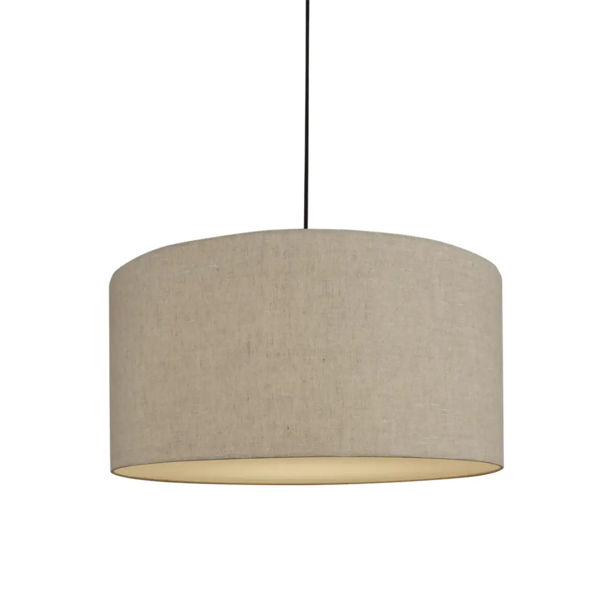 Pendant Soft Ø60, pellava (luonnonväri) / metallinhohtoinen pronssi
