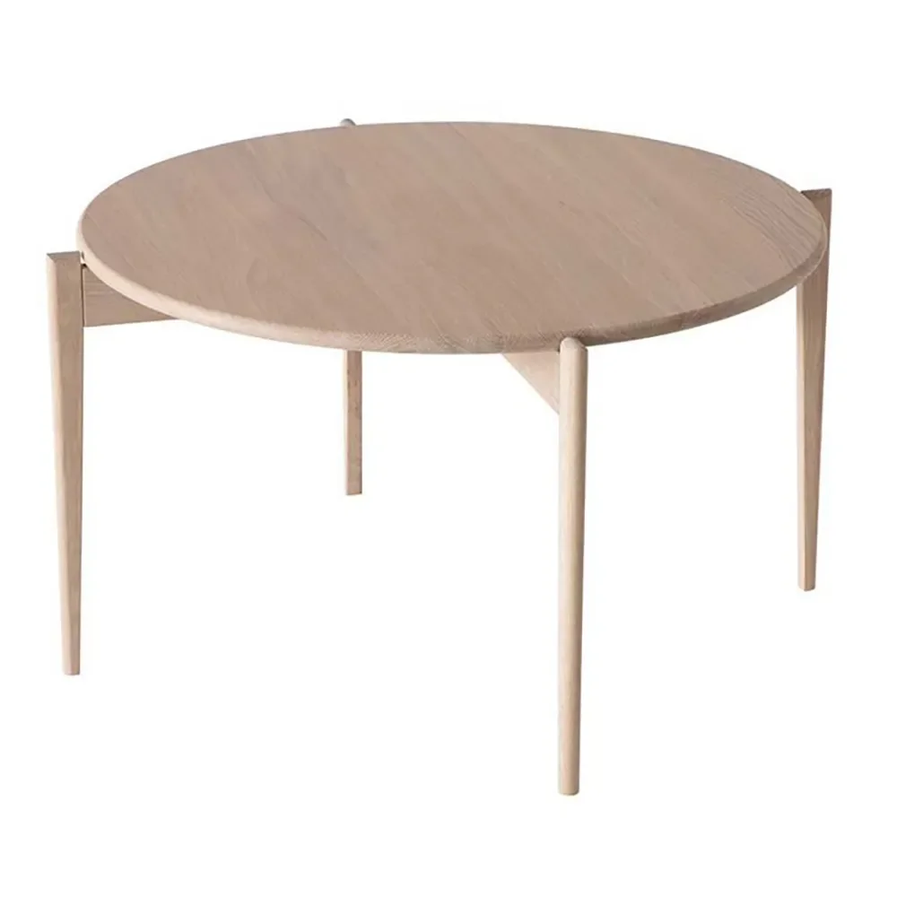 Tilia Sohvapöytä Ø88 cm Valkoinen öljytty tammi