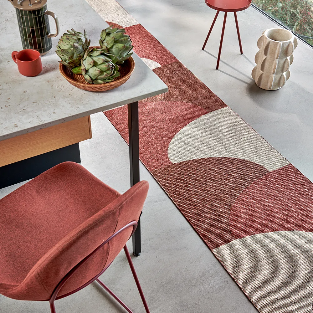 Hill matto Brick/Rust/Cream 70 x 360cm