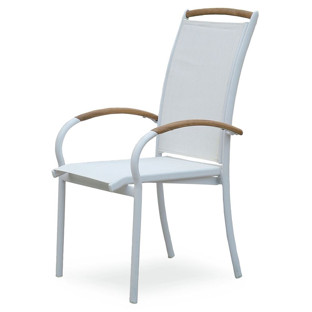 Nydala nojatuoli Valkoinen/valkoinen teikki 