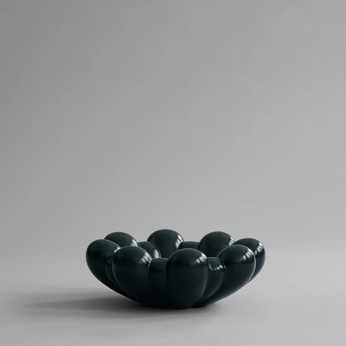 Käsintehty koristekulho Bloom Dark Green Ø 44 cm