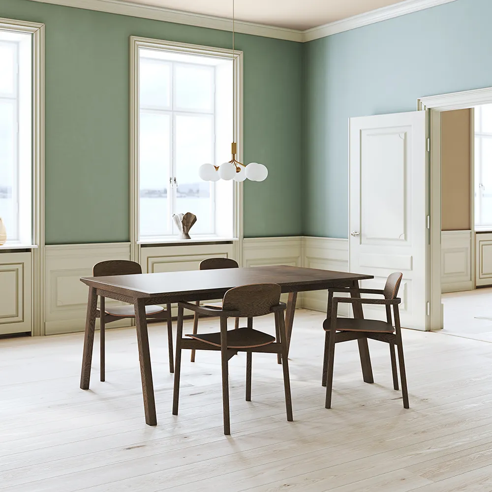 SM140 Ruokapöytä 100x174 cm Moccanruskea tammi 