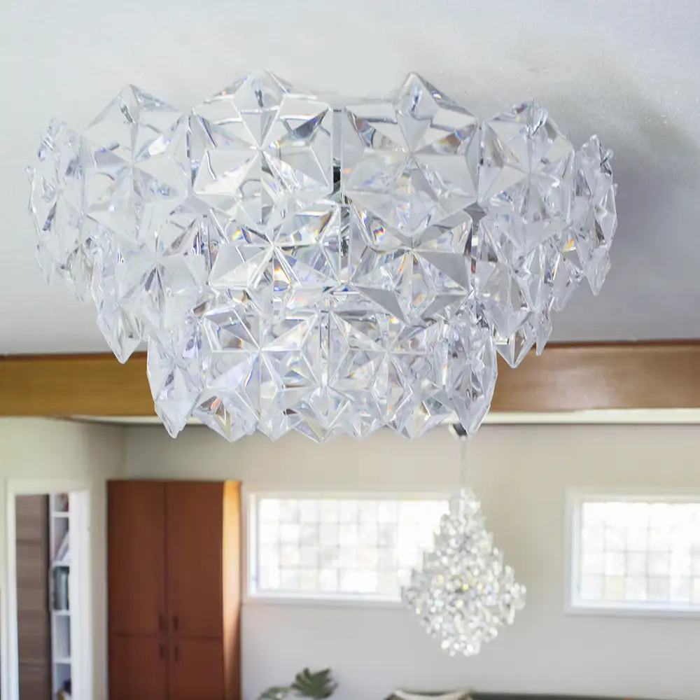 Monarque kattoplafondi Ø50cm Kirkas lasi