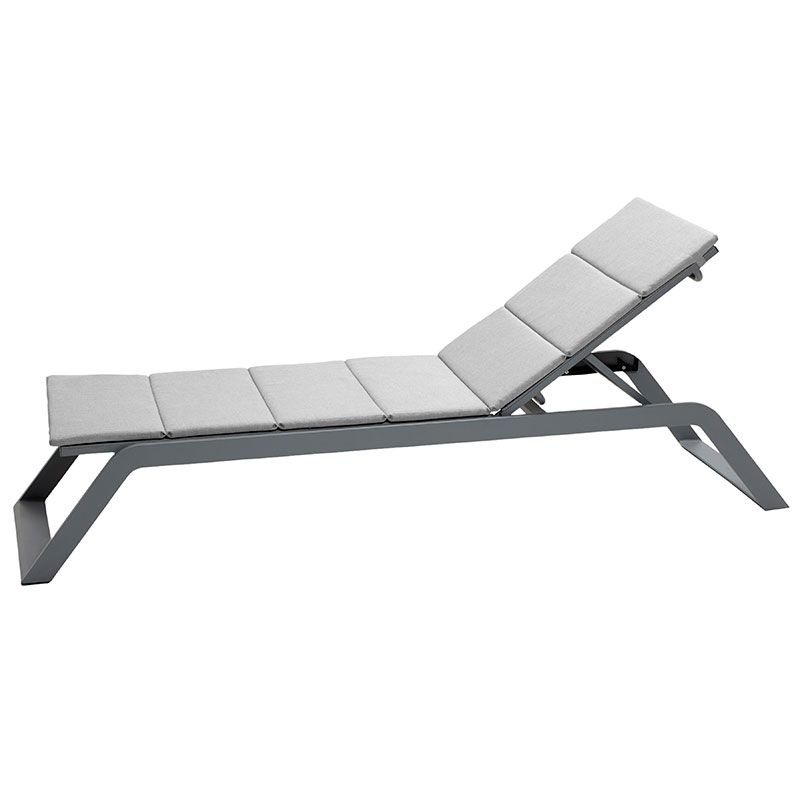 Siesta aurinkotuoli vaaleanharmaa