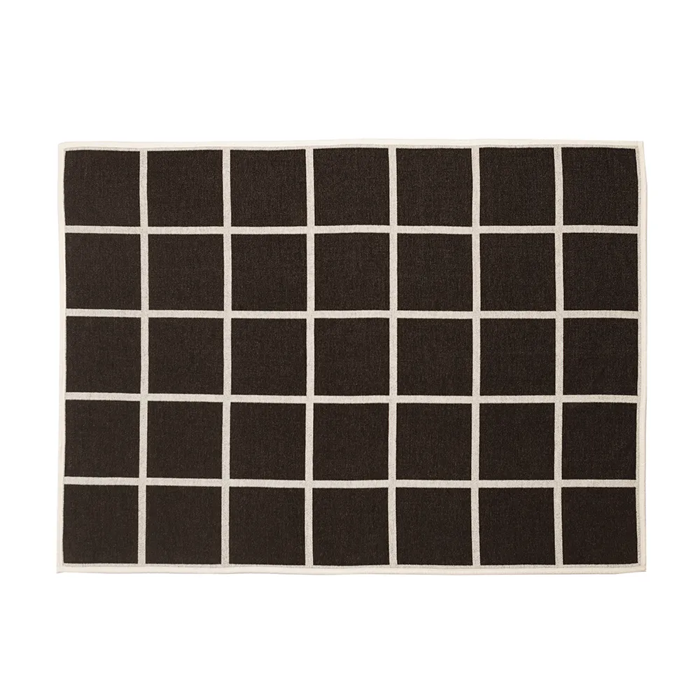 Kudottu viltti lampaanvillasta Criss Dark Brown