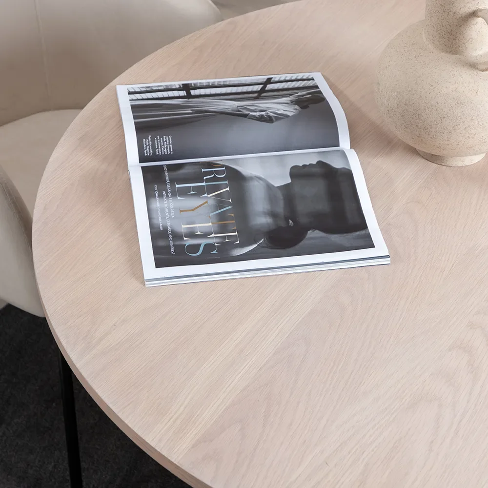 Bianca ruokapöytä Ø110 White Wash