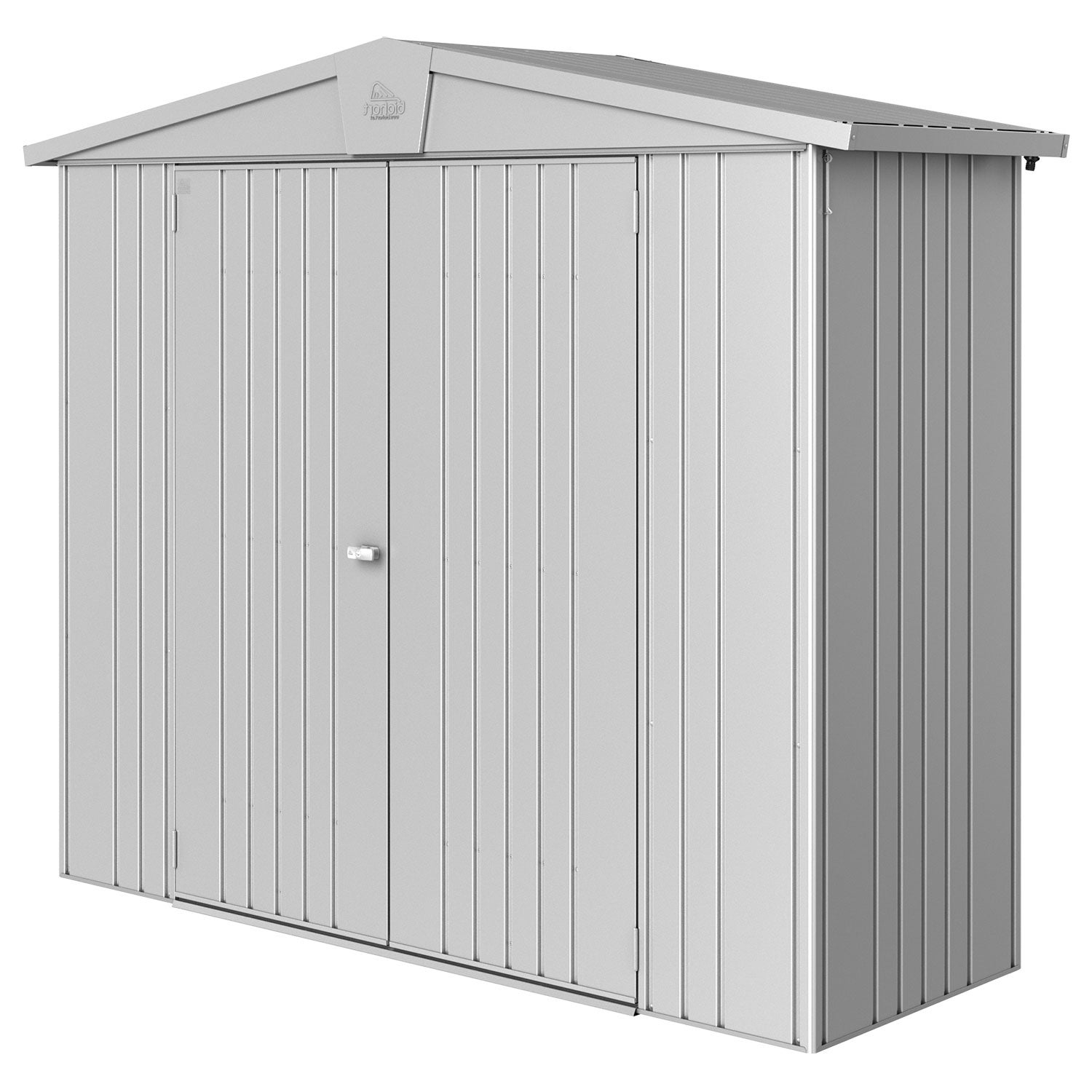 Europa puutarhavarasto koko 2a metallic hopea