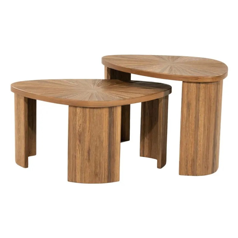 Tala ( set of 2) 69x49x42 cm / 69x49x34 cm tiikki luonnonvärinen