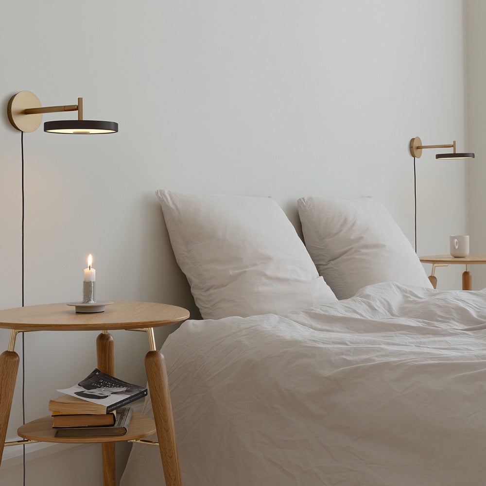 Asteria Wall Lyhyt seinävalaisin Ø15 cm Black