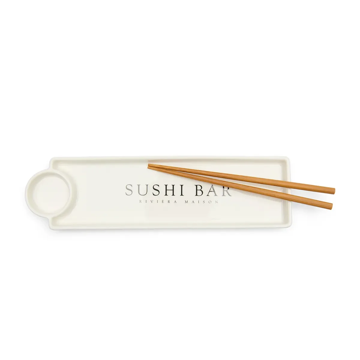 Lautanen Sushi Bar syömäpuikoilla