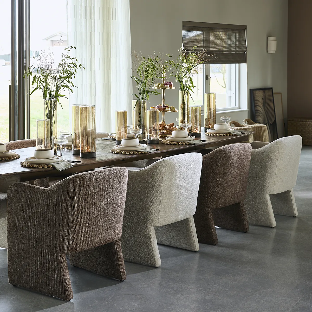 Käsinojallinen tuoli Napoli Beige
