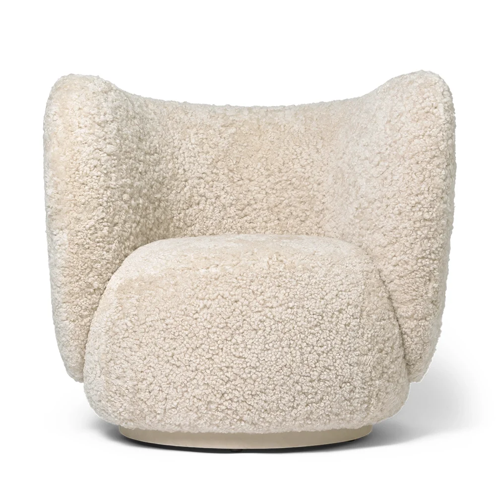 Ferm Living, Rico Lounge nojatuoli Sheepskin - Moonlight | Alk. 5 450,00 €