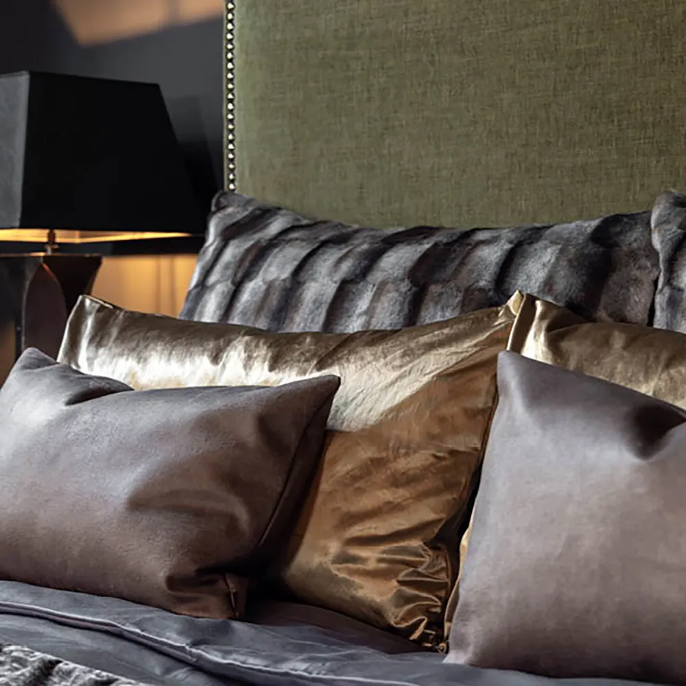 BELMONT Tyynynpäällinen Grey/Simply Greige, taustapuoli kudottua kangasta 60x60 cm