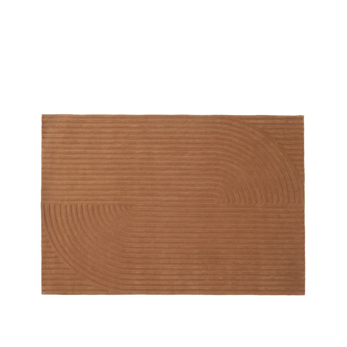 Relevo Matto Quattro - 170 x 240 cm - Burnt Orange