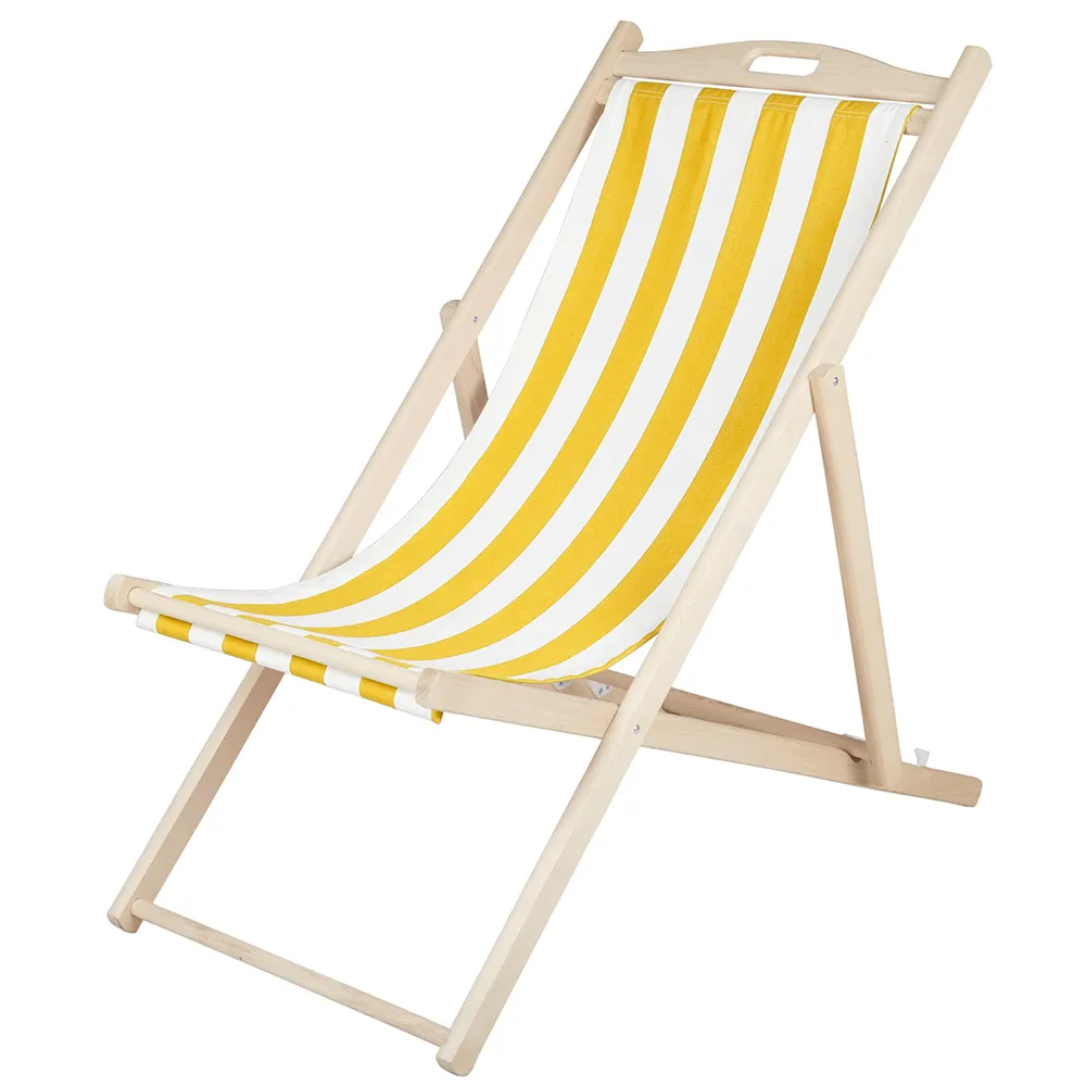 Dingla rantatuoli Keltainen/valkoinen