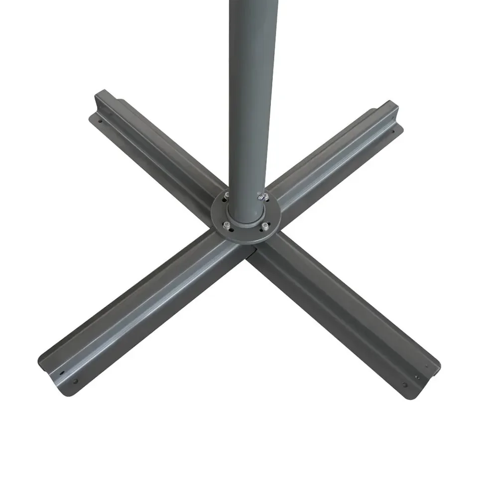 Mozzo-aurinkovarjo 400x400 cm harmaa/antrasiitti